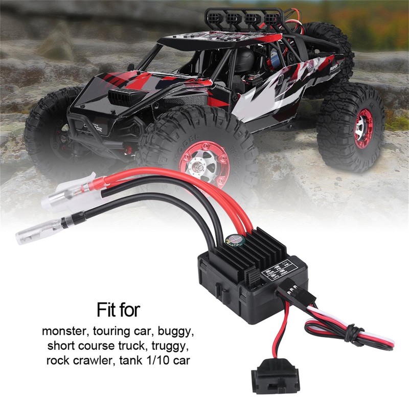 Waterproof Brushed 1060 60A ESC for Monster Touring RC Car