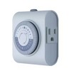 DEFIANT 15 Amp 24-Hour Plug-In Heavy-Duty Timer with 2-Grounded Outlets