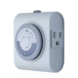 DEFIANT 15 Amp 24-Hour Plug-In Heavy-Duty Timer with 2-Grounded Outlets