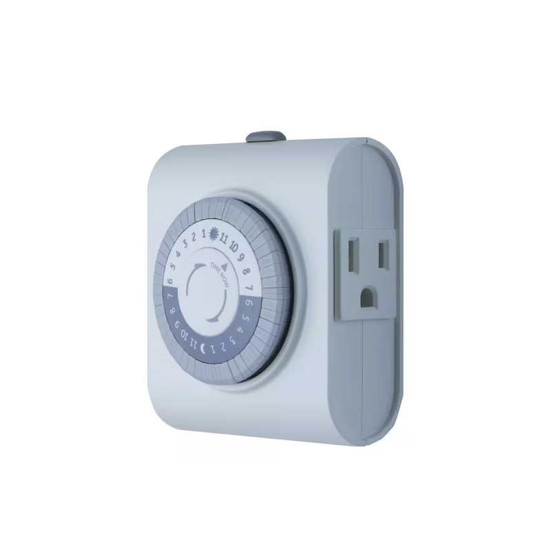 DEFIANT 15 Amp 24-Hour Plug-In Heavy-Duty Timer with 2-Grounded Outlets
