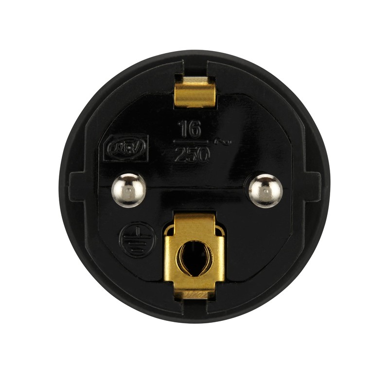 REV Ritter 0512090555 Plug Solid Rubber Black
