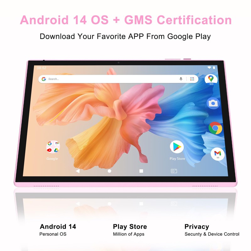 10 Inch Tablet Android 14 Tablets With Case Stylus 6GB