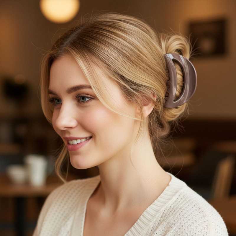 4Pcs Silicone Claw Clips for Women, Soft Flexible Cloud Claw