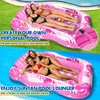 Inflatable Tanning Pool Lounger Float for Adults, 59"x 78.7" Extra