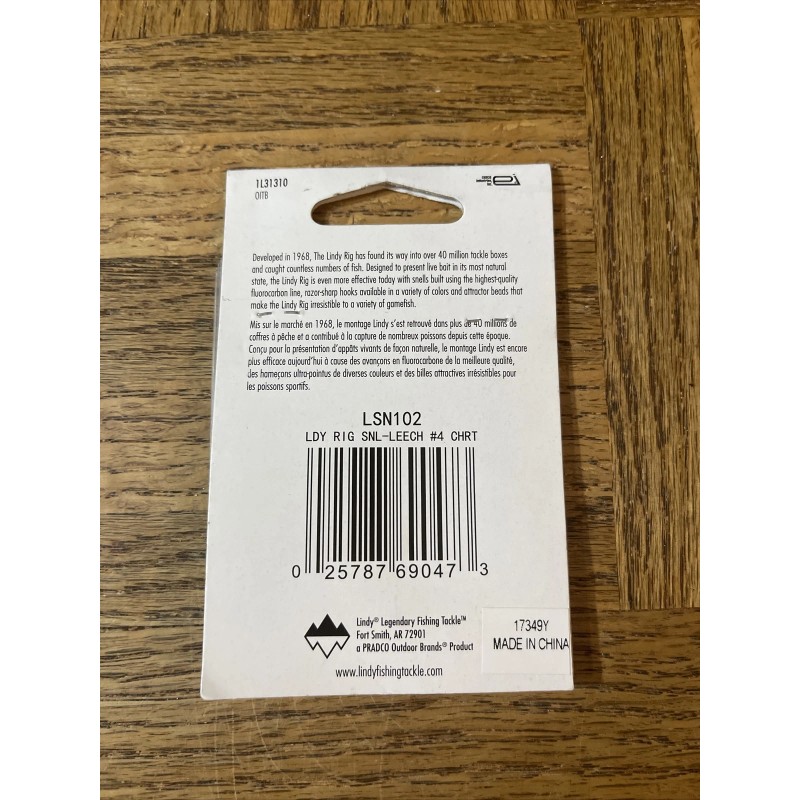 Lindy Leech/Crawler 10 Ft 8 Lb With #4 Hook