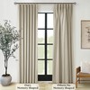Burlywood Birch Pinch Pleated Full Blackout Curtains Linen Blend Room