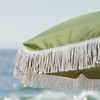 AMMSUN 7ft Patio Umbrella with Fringe Outdoor Tassel Umbrella UPF50+