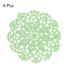 uxcell Fabric Coasters, 4pcs 4" - Cotton Woven Crochet Doilies,