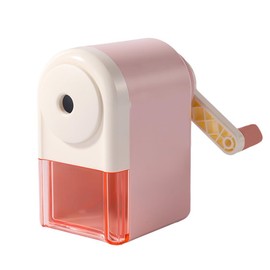 ZMREN Manual Pencil Sharpener, Manual Sharpener, Children's Pencil Sharpener, Hand Crank Sharpener (6.9-8 mm) - Pink