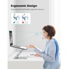Laptop Stand, Ergonomic Adjustable Notebook Riser Holder with Foldable Design,