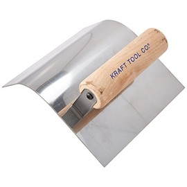 Kraft Tool CF193 2-Inch Radius Curb Tool with Wood Handle, 6 x 5-Inch