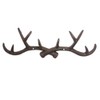 KiaoTime l Vintage 14" Rustic Cast Iron Deer Antlers Wall