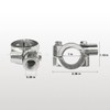 Motorcycle Mirrors Mounts 1" 25mm Handlebar Mirror Mount Holder Clamp