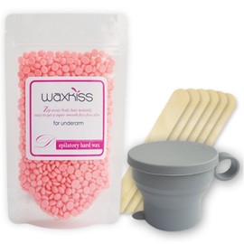 Waxkiss self-waxing all-in-one kit for armpits, 100g, 1 piece / 왁스키스 셀프왁싱 올인원키트 겨드랑이용, 100g, 1개