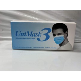 Uniseal Cubrebocas Plisado Pq/50 Piezas Color Azul Unimask