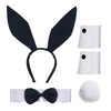 Scotamalone Bunnys Costume Accessories Set for Women Halloweens Rabbitss Ear