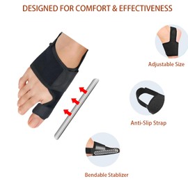 Smlper 1 Pair Big Toe Correctors – Adjustable Bunion Correctors for Women & Men, Comfortable Splint Brace for Daily Wear