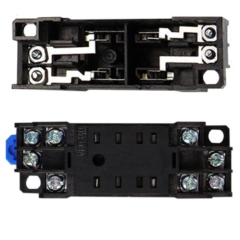 DYF08A Relay Socket Base 8 Pin Compatible HH52P MY2N-J H3Y-2