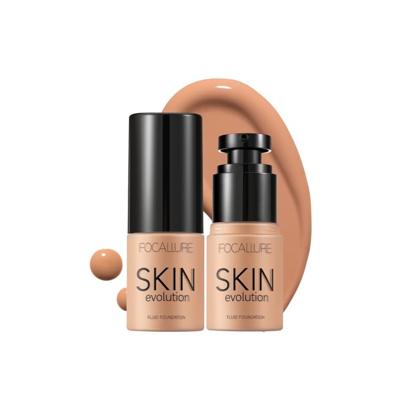 FOCALLURE- 2 piezas de base líquida, base Skin Evolution +