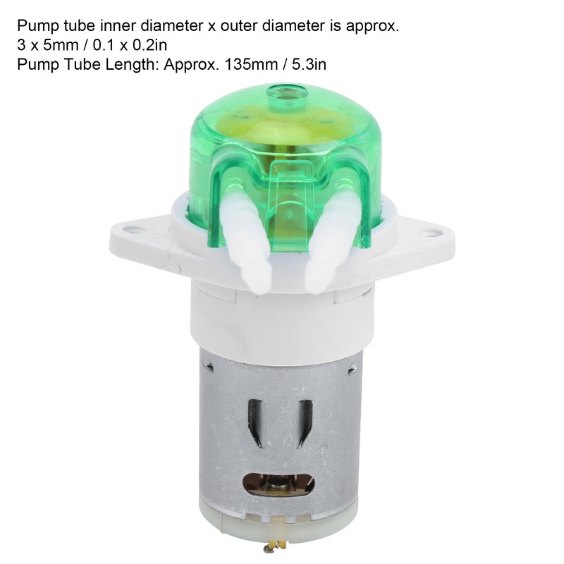 DC Mini Peristaltic Pump Liquid Dosing Water with BPT Tube