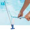 Portable Pool Vacuum Jet with 4 Section Poles Underwater Cleaner