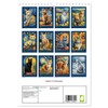 Cats in a play of colors, US-Version (Wall Calendar 2026