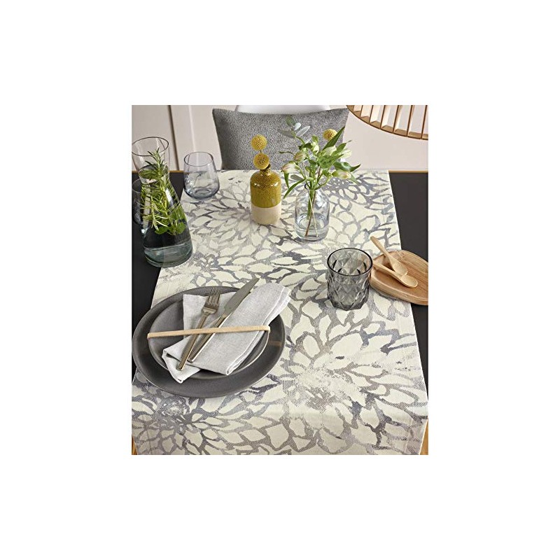 Sander Dolce Table Runner Natural Silver Size 50 x 140