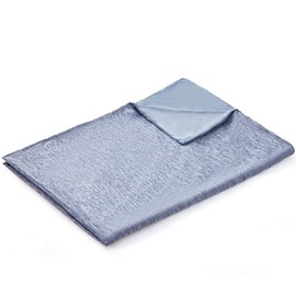 EXQ Home Cooling Weighted Blanket Cover 48x72 -Twin Size Premium Soft Duvet Cover for Weighted Blanket with Zipper,Machine Washable Duvet Cover (Dark Blue,Duvet Cover Only)