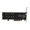 Dual M.2 PCIe NVMe Adapter with PCIe Bifurcation Function SSD