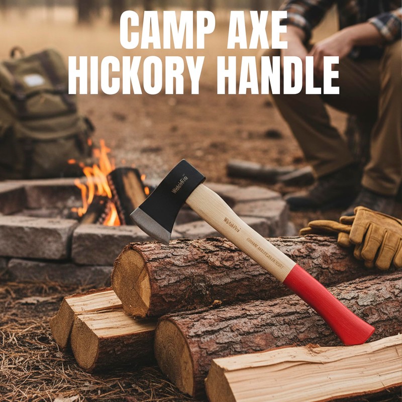 SZCO Watchfire 16" Camp Axe, Hickory Handle