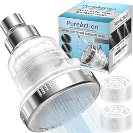 PureAction Replacement Filter Cartridge Set Water Softener Shower Head SH388
