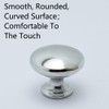 tooloflife 4 Pack Cabinet Knobs, Silver Round Cabinet Door Pull