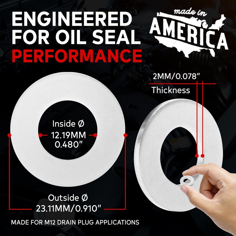 Votex - Oil Drain Plug Crush Washer fits GMC C2500
