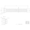 Kakudai (KAKUDAI) Sink Hose, Screw-in Type, Compatible with 40・50, 0.7m,