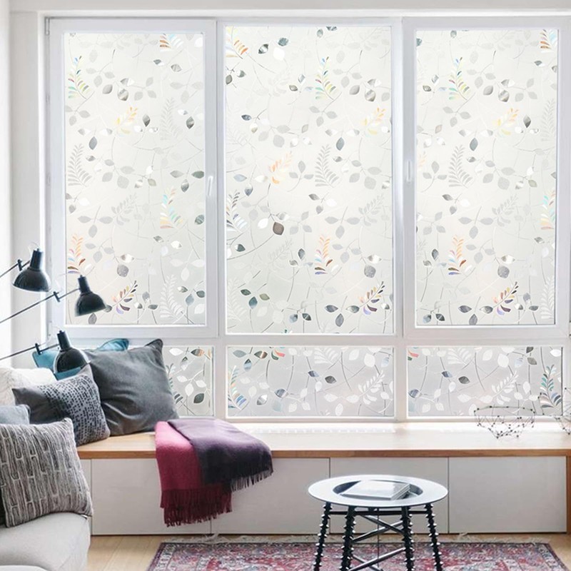 LEMON CLOUD Window Privacy Film Stained Static Cling Glass Film