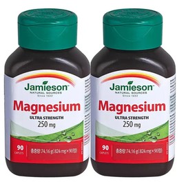 Jamieson Magnesium 824mg x 90 tablets x 2 bottles / 자미에슨 마그네슘 824mgX90정X2병