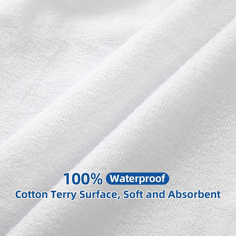 COMFORTNIGHTS Terry Towelling Waterproof Zipped pillow protector 50x70cms