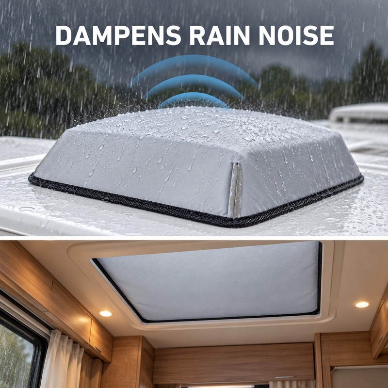 15.75 Inch RV Skylight Insulation Cover, Thickened Hail Rain Protection