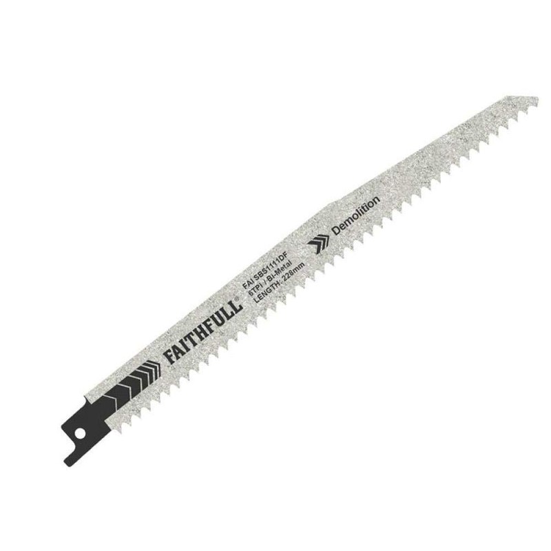 S1111DF Bi-Metal Sabre Saw Blade Demolition 228mm 6 TPI (Pack