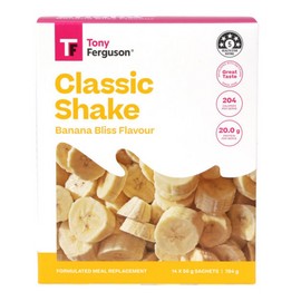 Tony Ferguson Classic Shake Banana Bliss Flavour 55g x 14 Sachets