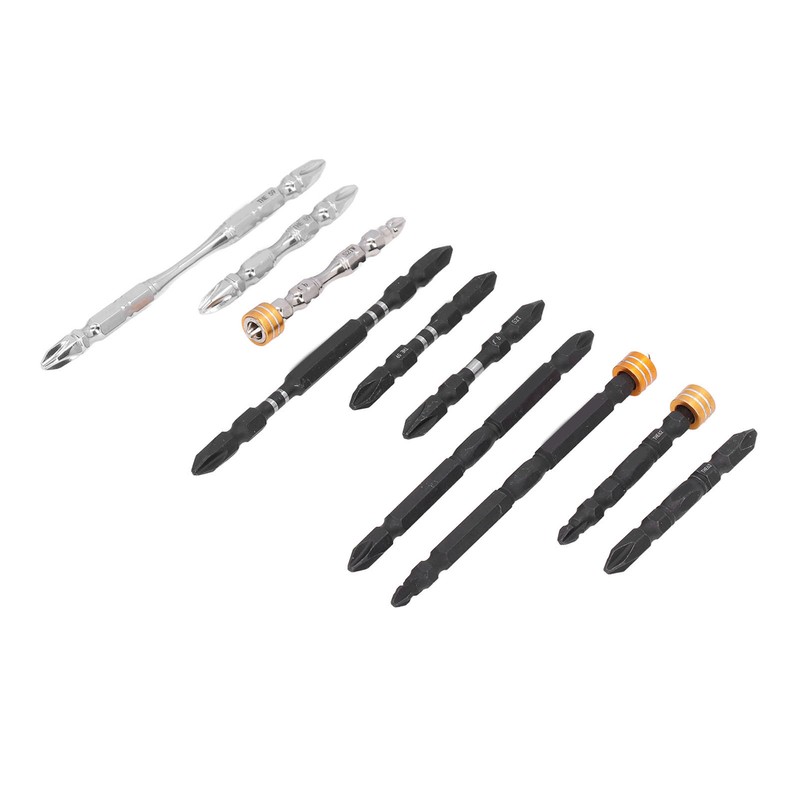 10Pcs Screwdriver Bit S2 PH2 Alloy Steel Double Ended Magnetic