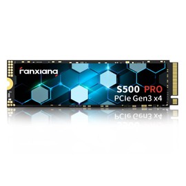 S500 Pro 256GB NVMe SSD M.2 PCIe Gen3x4 2280 Internal Solid State Drive, SLC Cache 3D NAND TLC, Up to 3200MB/s, Compatible with Laptop and PC Desktops(Black)