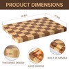 Bamboo Cutting Boards for Kitchen, End Grain Wood Cutting Board