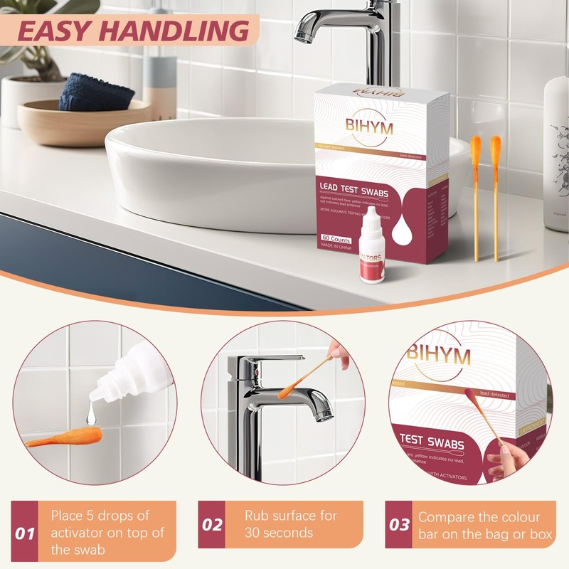Lead Testing Kit for Dishes - BIHYM Updated Lead Test
