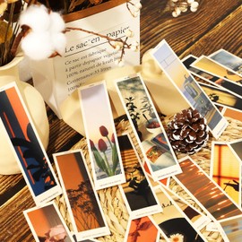 30 Pieces Aesthetic Paper Bookmarks Modern Style Bookmarks for Book Lovers Simple Style Book Accessories Bookmarks Cute Bookmark Pack Paper Bookmarks for Women