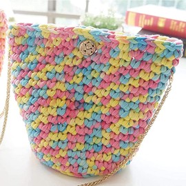 Oneroomone Set of 2 T-Shirt Yarn, Knitting Crochet Yarn, Weaving Yarn, Crochet Yarn, DIY T-Shirt Yarn, for Knitting Crochet Yarn, Basket Weaving Accessories