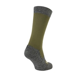 SEALSKINZ Raynham Unisex Waterproof All Weather Mid Length Sock, Olive, XL