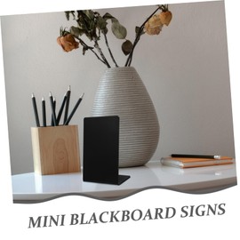 Operitacx Small Blackboard Miniature Food Label Rectangular Blackboard Label Erasable Whiteboard Drawing Chalkboard DIY Decoration Desk Decor Sign Small Writing Board ABS