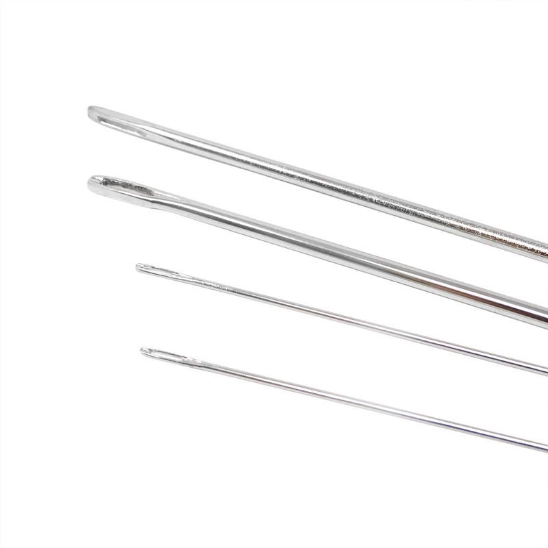 Honbay 4PCS 6/9/10/12 Inch Long Straight Hand Needles Sewing Upholstery