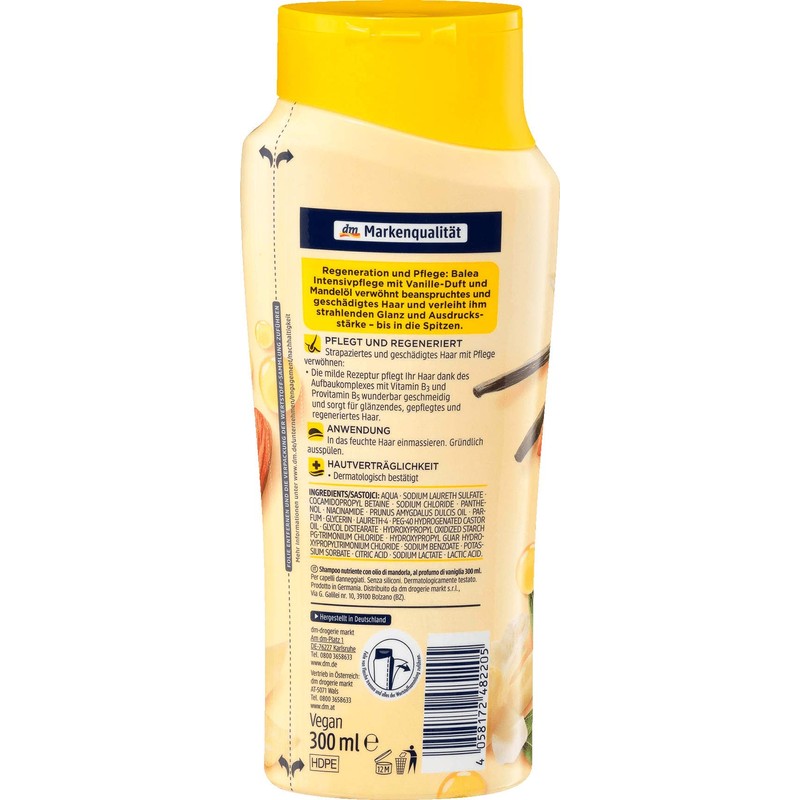 Balea Intensive Care Shampoo 1 x 300 ml